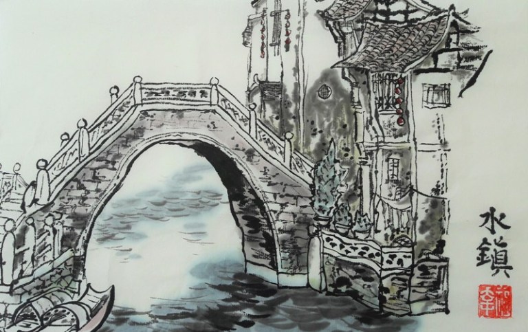 Water town bridge - Claire Seaton