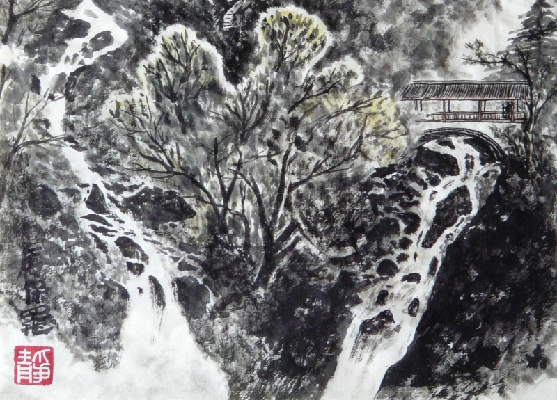 Memories of Mt. Emei - detail - Paul Maslowski 2008