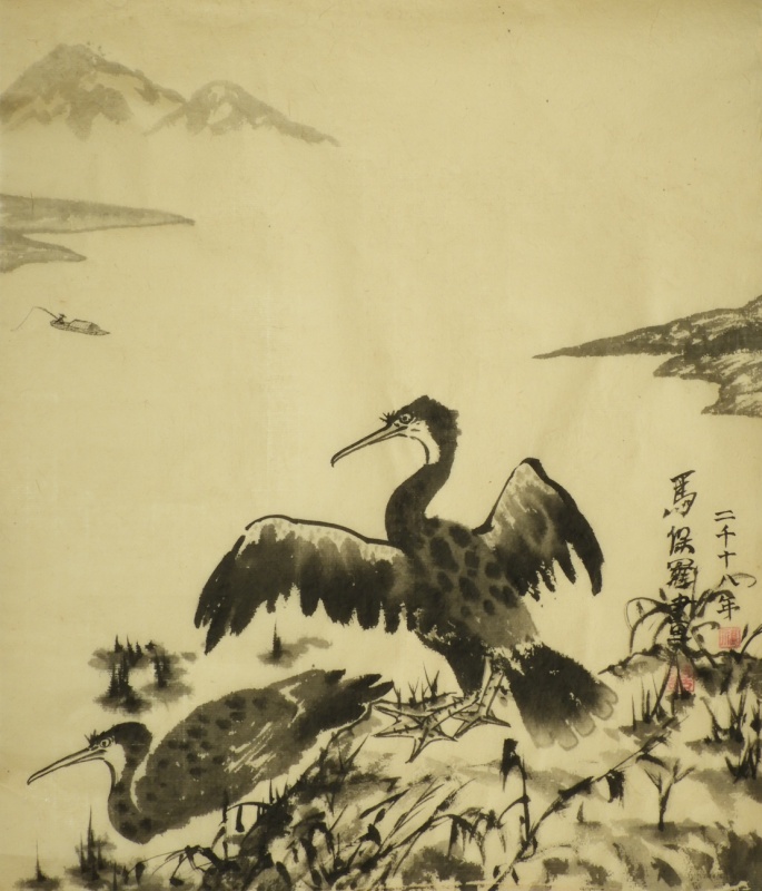 2 cormorants by Paul Maslowski 2018