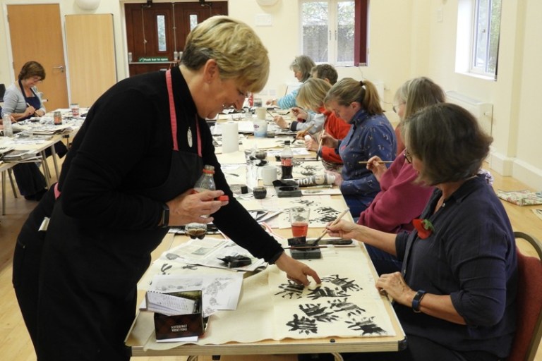 Claire teaching at Litchborough 2018