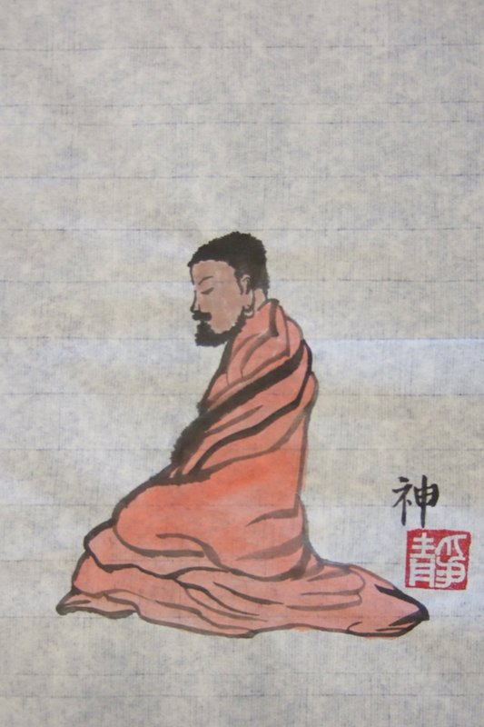 Dharma after Qi Baishi by Paul Maslowski