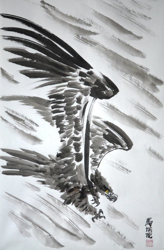 Eagle diving 02 by Paul Maslowski 2011