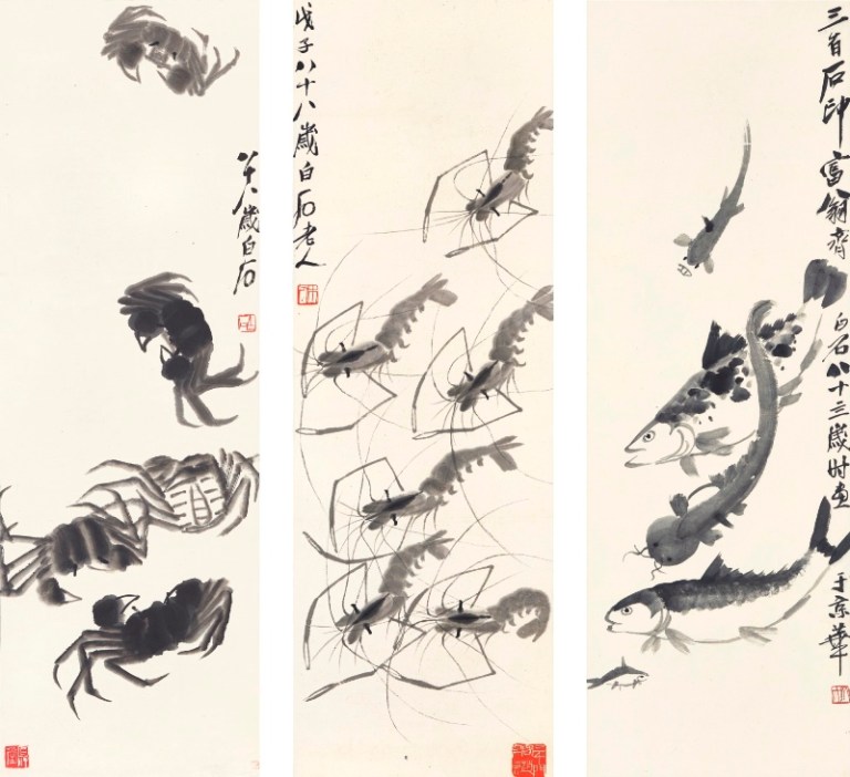 Crabs, Shrimp and Fish - Qi Baishi