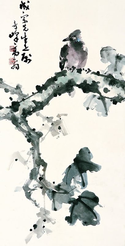 Bird on branch - Gao Qifeng