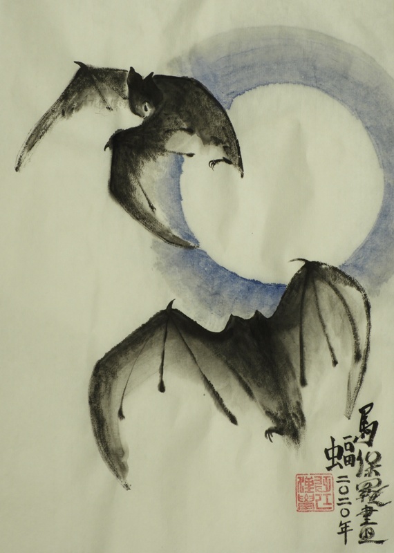 Bats in the Moon - Paul Maslowski 2020