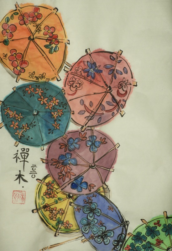 Chinese Umbrellas 2 - Claire Seaton 2020