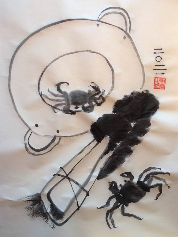 Crabs Vegetables and Pot - Pat Jones 2021