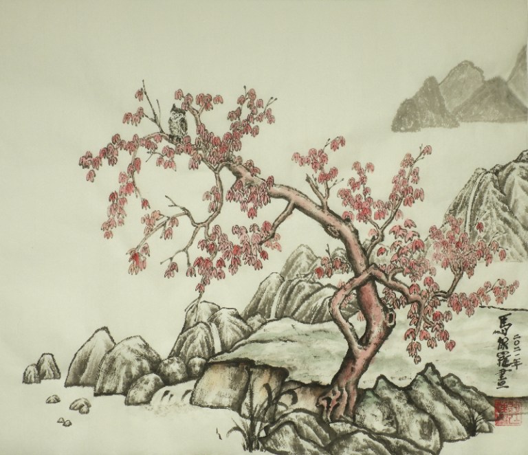 Red Maple and water - Paul Maslowski 2021